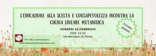 educazione terapeutica e cucina lineare metabolica