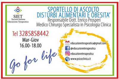 Sportello di ascolto disturbi alimentari e obesità